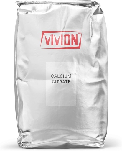 [BRSRMADRBMIAMCTU] Calcium Citrate Powder - Bulk 25 kg (55 lb) - Pure Vitamin Supplement Ingredient & Natural Antacid - Anticaking Agent Tablet Capsule Excipient