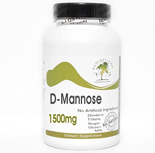 [BRSWKZI5BIIQAGAV] D-Mannose 1500mg // 180 Capsules // Pure // by PureControl Supplements
