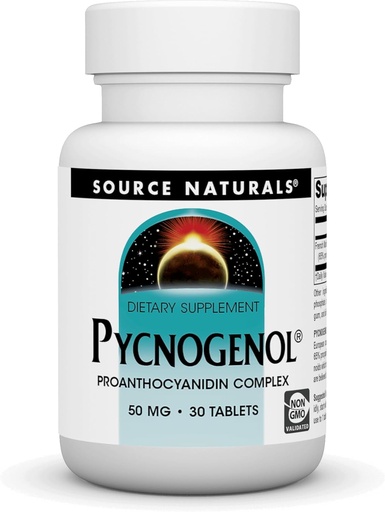 [BRSWIYQAO4HRCGAZ] Source Naturals Pycnogenol 50 mg Proanthocyanidin Complex - 30 Tablets