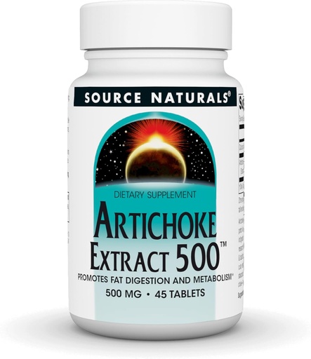 [BRSWIYQMCJ7R6ADY] Källa Naturals Artichoke Extract 500 Tablet, 45 Count