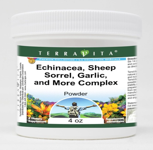 [BRSWGZADCB7RO3AV] Echinacea, lambasool, küüslauk ja keerulisem pulber (4 oz, ZIN: 516903) - 3 Pack