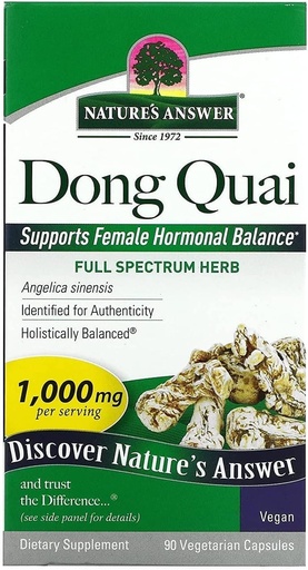 [BRSWIYTYC4NGM2I5] Resposta da natureza Dong Quai Root 1000mg Suplemento dietético □ Suporta equilíbrio de hormônios femininos □ Não-GMO, Vegan, Kosher Certified & Gluten-Free