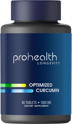 [BRSRAYAPAF7Q2FYV] ProHealth Longevity Optimized Curcumin Longvida® - 1000 mg, 60 tabletten