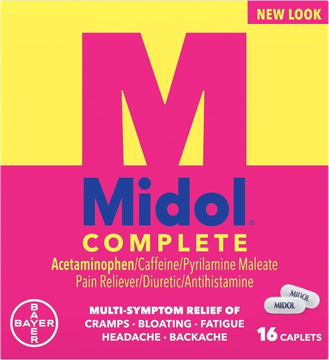 [BRSWIYQYAUIGKCLI] Midol Menstrual Maximum Strength Caplets - 16