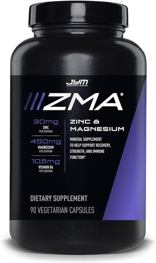 [BRSWKGQOCF4WMGTY] ZMA JYM, Zinc & Magnesium Supplement - Zinc, Magnesium and Vitamin B6, YM Supplement Science, 90 Vegetarian Capsules