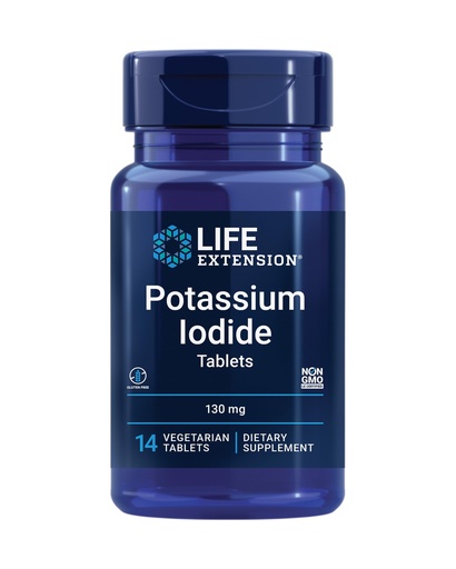 [BRSWIYQRPIDA23A5] Life Extension Potassium Iodide 130mg 14 Tablets