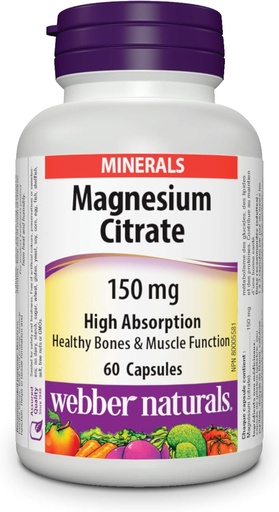 [BRSWI2QRPMAGCETE] Magnesium Citrate 150 mg High Absorption