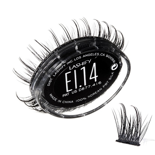 [BRSROYIDOYARU3T5] Lashify Extreme Ice 14mm Gossamer DIY Eyelash Extensiones Rellenar, el primer Ever Dual-Fibered Lash que cuenta con fibras gruesas y gruesas, Negro, fácil falsificación