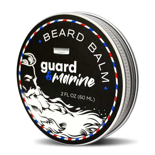 [BRSROAAROEHWMFIU] GUARD&MARINE Beard Growth Balm - 2 oz. Effective Natural Formula With Biotin for Beard & Mustache Care, Hydration and Styling, Leave-in Beard Conditioner & Unscented Moisturizer for Men