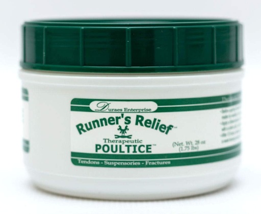 [BRSWYHT4BZ5A4HLG] RUNNER'S RELIEF Therapeutic Poultice Apertador Tratamento para Lesão de Tendão Curvado (Argila calmante natural para todos os cavalos)