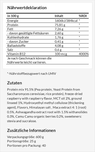 [BRSRMHQHCQIRU33D] APOLLO'S HEGEMONY Vegan Protein 600g: Rastlinske beljakovine s peo, rižem in kvasom - bogate z aminokislinami - 24 Servisi - brez sladkorja in utrjen z vitaminom B12 - lešnikov aroma