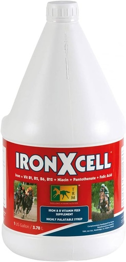 [BRSWIZQ5AEORSDYZ] TRM IronXcell Liquid Horse Feed Supplement for Healthy Metabolism and Hindgut | Increased Energy and Performance - 126 fl oz/1 US Gal (3.78 Liter) - 126 fl oz (1 US Gal)