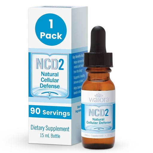 [BRSW2YIEPIBR6HQZ] NCD2 Liquid Mineral Supplement, Advanced Cellular Support Formula, Daily Digestive & Detox, Immune, pH Balance, Cleansing; Easy-to-Use Drops (One .5 oz Bottle, 90 serv.) by Waiora