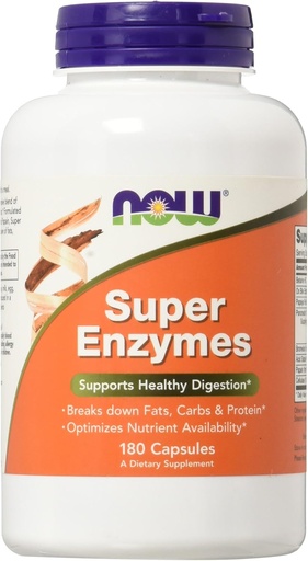 [BRSWIYQ6CAMWACTE] NOW Foods Super Enzymes, 180 Capsules