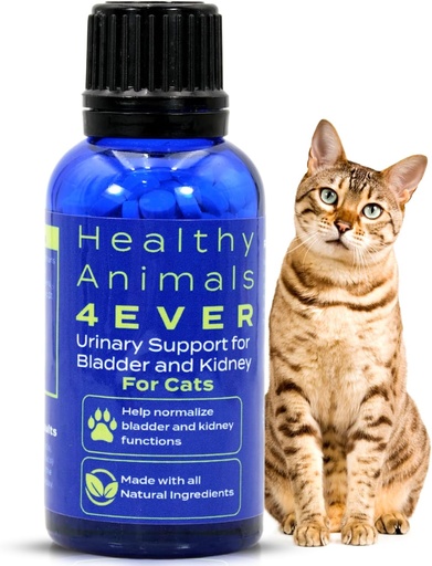 [BRSRMGQCC5YAIETH] HA4E - Cat UTI Remedy - Natural Kidney Support for Cats - Supports Bladder & Urinary Health - Renal Cleanse - Non-GMO, Organic, Chemical-Free - 300 Tablets
