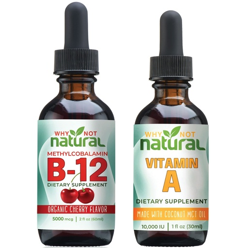 [BRSRMFT3BUJQOAL2] Why Not Natural Organic Vitamin B12 Drops and Liquid Vitamin A