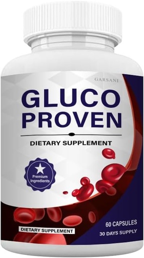 [BRSRO2YCBB7GCCTF] Gluco Proven kapsulak - Gluco Proven kapsula aurreratuak (Single, 60 kapsulak)