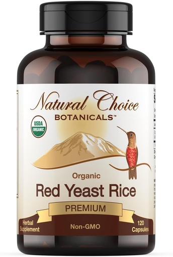 [BRSWGED2OR7RUE3K] Certified Organic Red Yeast Rice Supplement - 120 Kapseln, 2 Monate Versorgung