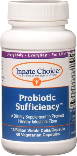 [BRSWIYL5BACBSDI5] Innate Choice Probiotic Sufficiency,  60 vegetarian capsules
