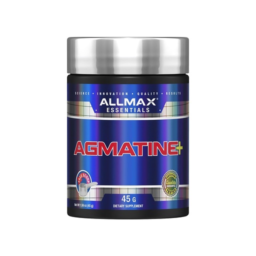 [BRSWIFIIDIIQYA3C] ALLMAX AGMATINE+ Powder, AgmaSure Agmatine Sulfate with Glycine, Unflavored Pre Workout Pump Supplement, 45 Servings