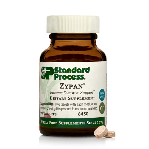 [BRSWIYIKBVYG2CDE] Standard Process Zypan - Digestive Health Support Supplement - HCI Supplement with Pancreatin, Betaine Hydrochloride & Pepsin - Support Macronutrient Digestion - 90 Tablets
