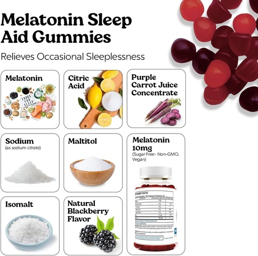 [BRSW2A34BACWCG3A] VITA GLOBE Melatonin 5mg Sleep Aid Gummy Vitamins- Non-GMO, Vegan and Sleep Aid Supplement, Relieves Occasional Sleeplessness, 100 Count (Pack of 2)