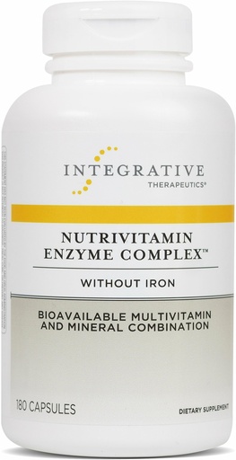 [BRSWIY3YON4WMFI5] Integrative Therapeutics NutriVitamin Enzyme Complex - Multivitamin Supplement for Antioxidant Support* - Digestive Enzymes with Essential Nutrients - Dairy-Free - 180 Capsules (60 Servings)