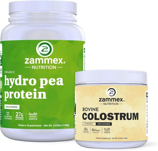 [BRSRAZIEOFYQI33Z] Zammex Pea Protein Powder + Bovine Colostrum Powder