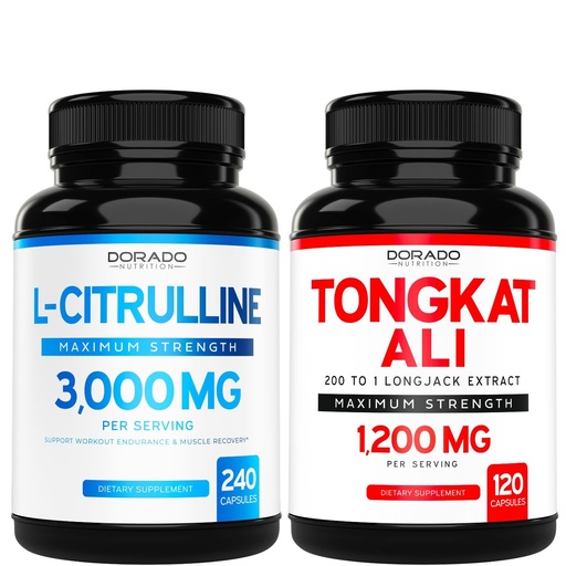 [BRSRAZAZDN7GEFIV] L Citrulline 3000mg Supplement (240 Count) L Arginine & Nitric Oxide Pills - Tongkat Ali For Men 1200mg 200 to 1 Extract - (120 Count) Support Strength,Drive & Athletic Performance - Vegan & USA Made