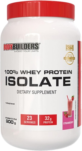 [BRSRAHD3DEDRQHTB] 100% Whey Protein Isolate Strawberry (1.98 lbs)