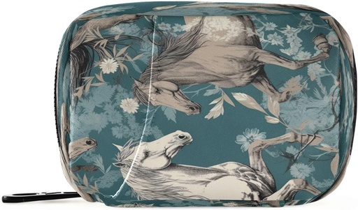 [BRSROBIHCMJQEYLH] Horse Pill Organizador Caso Portátil Semanal Diary Pill Bolsa Organizador com Zipper para Suplementos Medicina Viagem Família Negócios