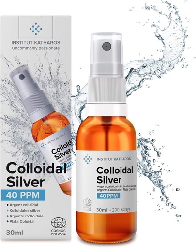 [BRSWYCYNCMARSCLP] Colloidal Silver Pocket Spray 40 PPM 1/3 fl oz ● Ecocert Cosmos Natural ● Overlegen konsentrasjon, mindre partikler = bedre resultat ● sertifisert av 3 Uavhengige Laboratories