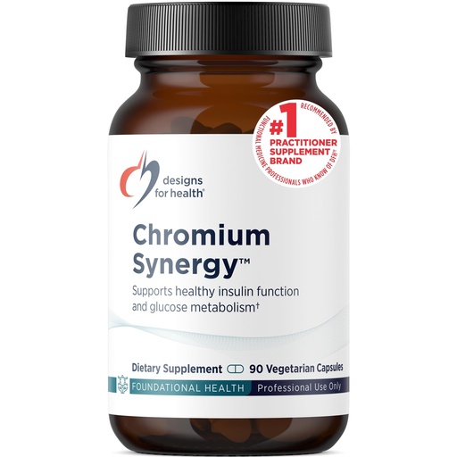 [BRSWIZTYAF5AY3Y7] Designs for Health Chromium Synergy - Non-GMO Chromium Nicotinate Glycinate Chelate Supplement with Vanadium, Vitamin D, Manganese, Zinc + Taurine - Cinnamon Powder Base (90 Capsules)