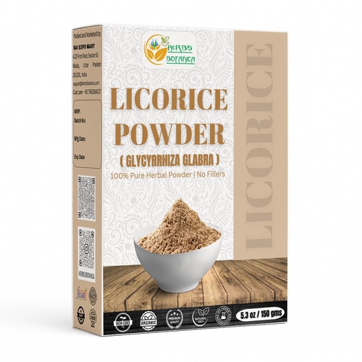 [BRSWYFT2C4ARQ3T5] Herbs Botanica Licorice Powder 100% Pure & Natural Licorice Root Powder for Herbal Tea, Skin Care, & DIY Beauty Natural Licorice Root Supplement 5.3 oz Resealable Pack