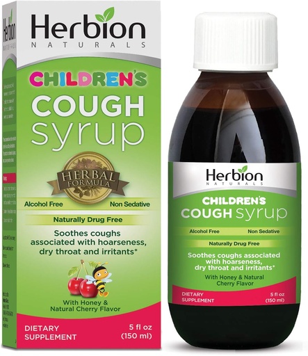 [BRSWKEYHBEBR22DI] Herbions ธรรมชาติ Crough Surup for เด็ก - 5 flip Oz - good suppleting with Suppleley & Surry Flavor.