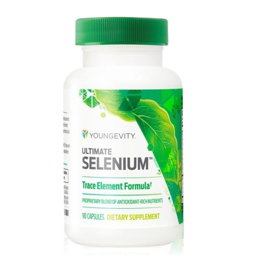 [BRSWIFAGOMHRWEDU] Youngevity Ultimate Selenium + Cofactors - Essential Mineral Supplement for Immune Support, Antioxidant Defense, Thyroid Function, and Cellular Health (I-selenomethionine) - (90 Capsules)