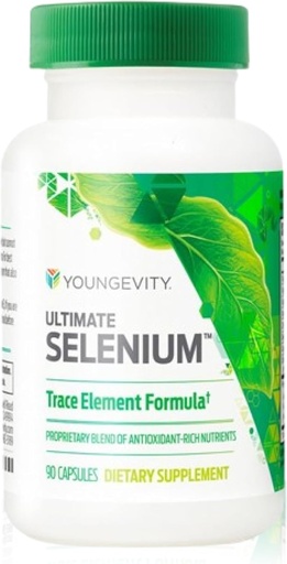 [BRSWIFAGOMHRWEDU] Youngevity Ultimate Selenium + Cofactors - Essential Mineral Supplement for Immune Support, Antioxidant Defense, Thyroid Function, and Cellular Health (I-selenomethionine) - (90 Capsules)