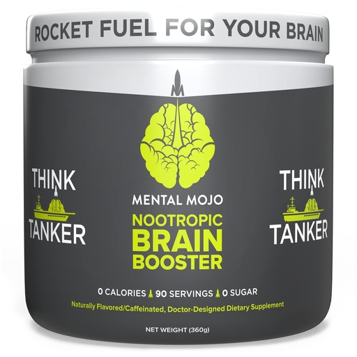 [BRSW2YD2PMFR4HTP] Nootropic Brain Booster (90 Servings) Nootropic Drink Mix & Brain Supplement - Brain Fuel Boosts Energy, Focus & Memory - Zero Calories, Sugar Free - Kiwi Strawberry
