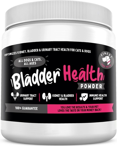 [BRSROZDQCEDRUDL4] Finest For Pets Bladder Health Dog & Cat UTI Remedy - Cranberry Supplement for Pet, Bladder, Kidney Support & Urinary Tract Health Powder with Cranberry & D-Mannose (120g - 120 Scoops)