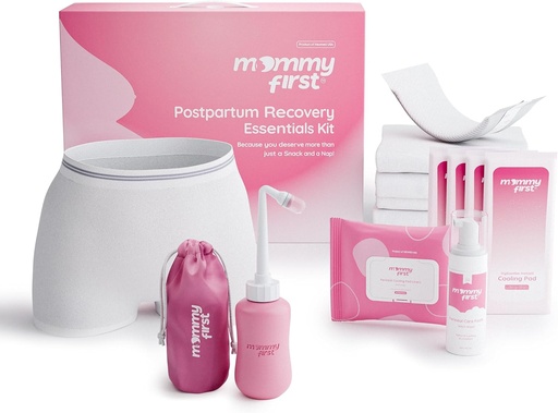 [BRSRAED7PIPRYG34] Mommy First® Postpartum Essentials Recovery Kit – Next-Gen Perineal Ice Packs, Witch Hazel Healing Foam, Witch Hazel Liners, Upside Down Peri Bottle & Postpartum Underwear for Postpartum Recovery