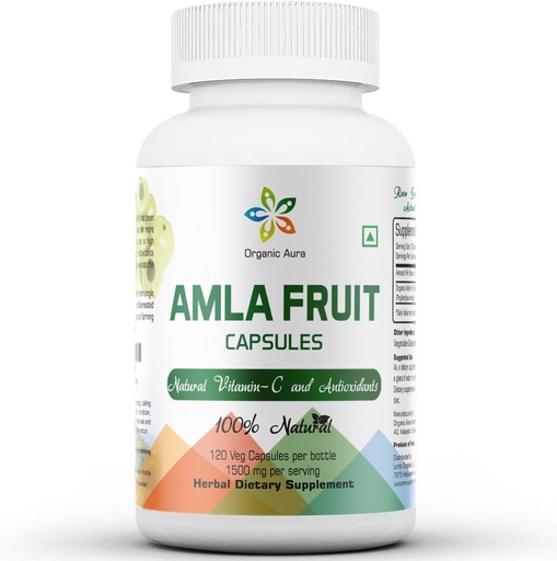 [BRSROYLRC5YWOCQZ] Amla kapsuly 1500 mg - 120 Veg kapsúl. Surové a čisté prírodné vitamíny C, prirodzene zvyšuje odolnosť, žiara kože, energia a bohaté antioxidanty. Celá zelená superpotravinárska výživa. Bez GMO.