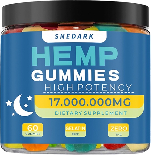[BRSROAQKCF6AKA3X] Hemp Gummiesの高度の余分強さの高い効力の自然な麻のオイルのエキスのGummy、平和及び弛緩のために大きい、自然なフルーツの味、米国製