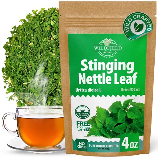 [BRSROZT7OV7QYA3A] 4 oz. Dried Nettle Leaf Tea Ortiga Planta Nettle Herb Bulk Stinging Nettle Leaf Herb Tea (Urtica dioica) - 113g Stinging Nettle Leaves Herbal Tea ortiga verde te