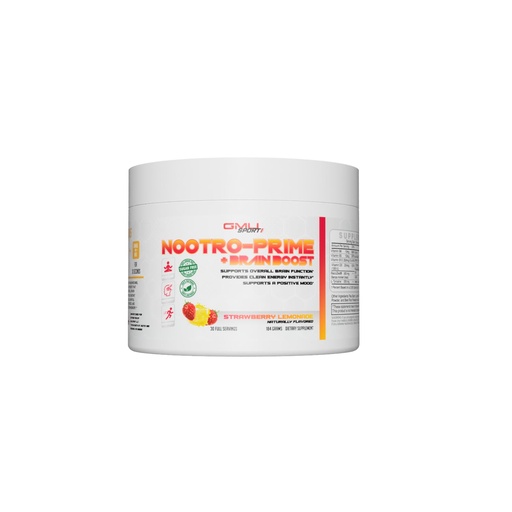 [BRSROAD7CUMQM33K] Nootro-Prime Brain Boost - Focus Brain Supplement - Mushroom Supplement Powder with Alpha GPC, Nootropic Brain Supplements for Memory and Focus with Lions Mane, 30 Servings, Strawberry Lemonade