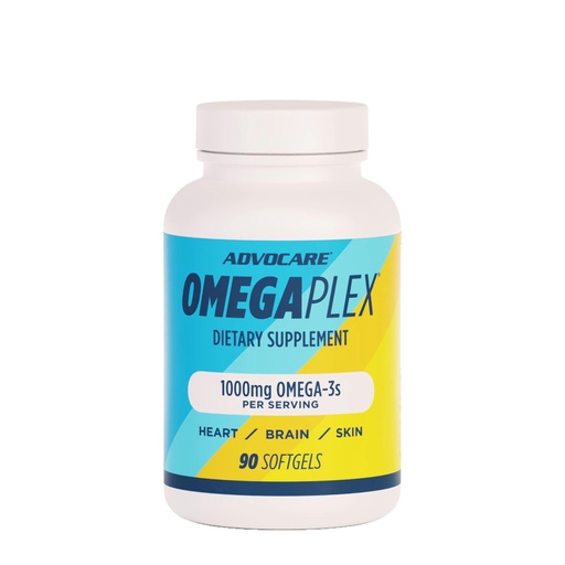 [BRSWIBIFAIAAMF3U] AdvoCare OmegaPlex, DHA & EPA Omega-3 Fatty Acids, 60 Softgels | Omega-3 Fatty Acid Supplement for Heart, Brain & Joint Health Support, Daily Essential Fatty Acid Formula