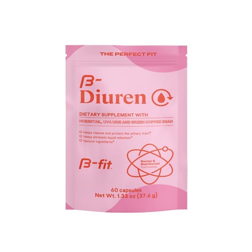 [BRSRMY3YOEFQK2DG] B-FIT B Diuren - Diuretic Capsules with Caffeine, Horsetail Herb and Uva Ursi - 60 Capsules with Natural Extracts - Horsetail Supplement - Best Diuretics for Water Retention