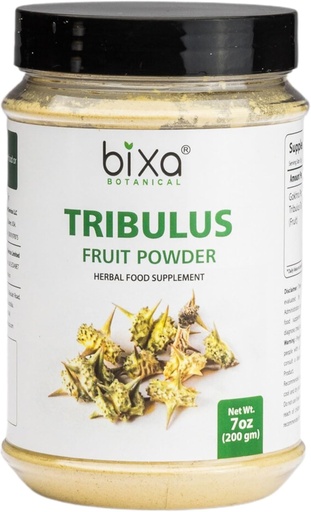 [BRSWKHD4CUPGMHY6] bixa BOTANICAL Tribulus Terrestris Powder (Gokshura/Gokhru) - 200g/ 7 Oz | Suplemento de herba | Gluten Free, Non-GMO, Steam Treated, Vegan, 100% Pure.
