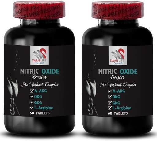 [BRSRAGTRCN7BO3DA] Exercise supplement - NITRIC OXIDE BOOSTER - nitric oxide, nitric oxide supplements for men, physical activity, strength support, power boost, A-AKG, muscle support 2 Bottle 120 Tablets