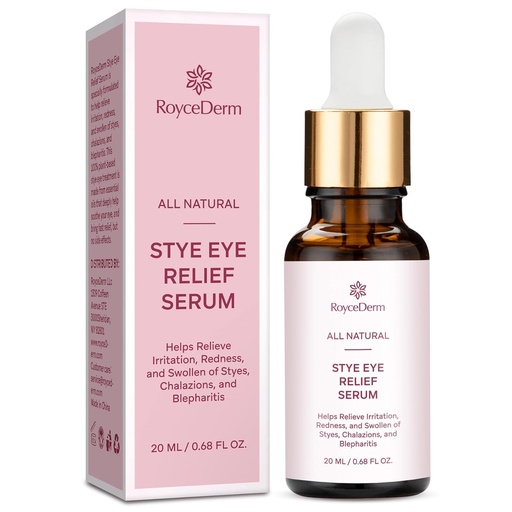 [BRSRAEADOZ6RO3A2] Roycederm Stye Eye Treatment Serum: Natural Stye Remover for Styes Chalazion and Blepharitis - Safe & Fast Relief (0.68 Fl Oz (Pack of 1))