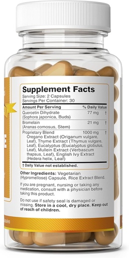 [BRSRMGIHBMPRY2DF] Bernard Jensen's Breathe Now Supplement: Promotes Respiratory Sinus & Lungs Health Properties &amp; Wellness 60 Capsules